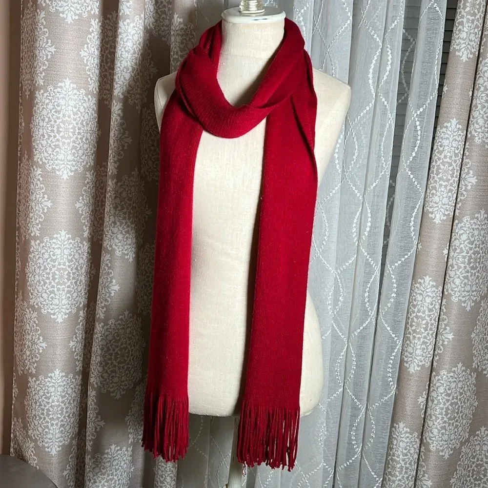 Teal ECHO Soft 100% Acrylic Scarf with fringe